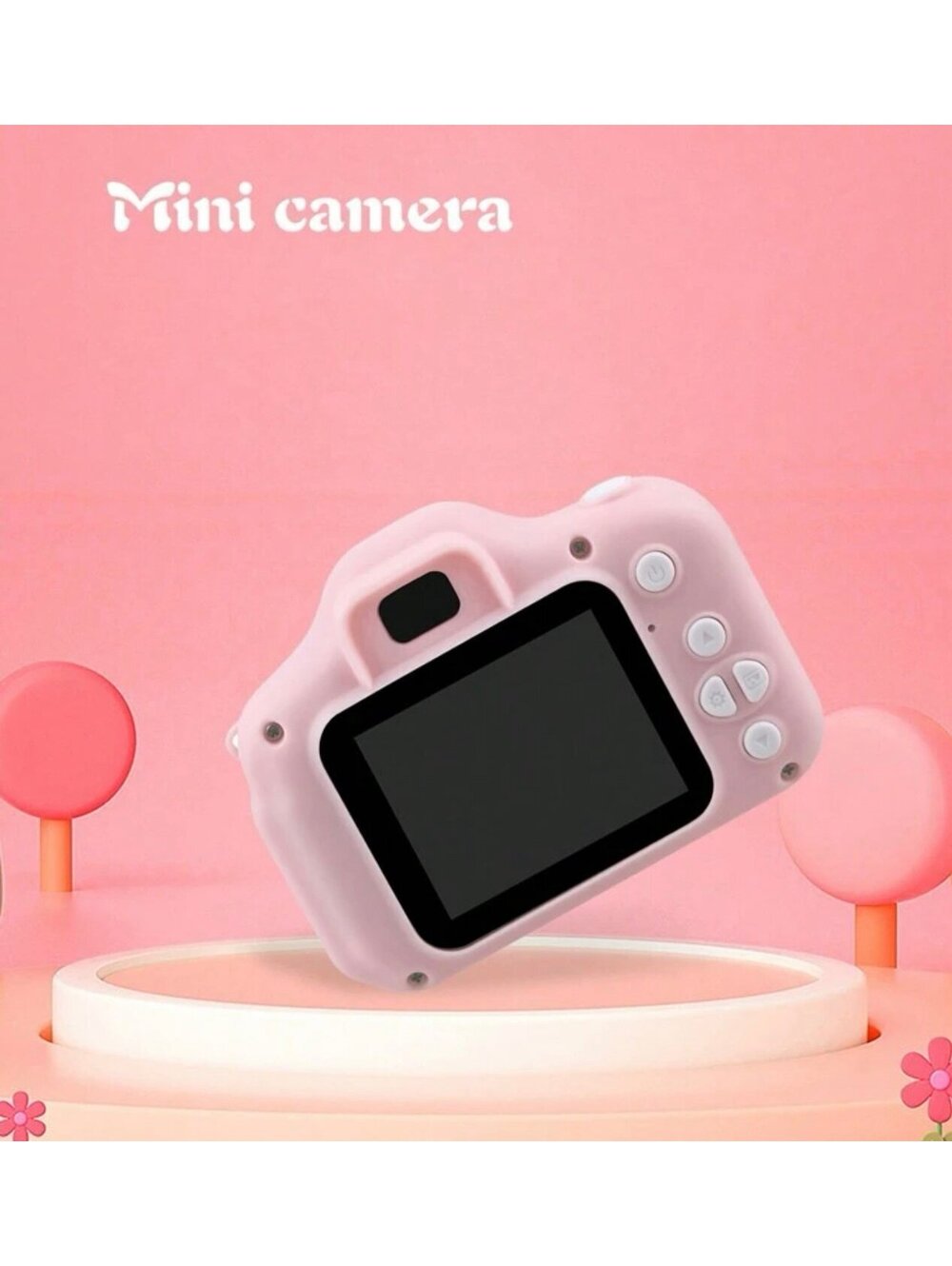 New - ABS portable Mini Canera - 2” Screen - Multi Use Camera - Pink